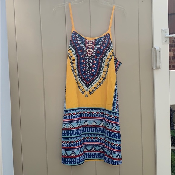Dresses & Skirts - Yellow Aztec Summer Dress